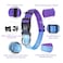 Roses&Poetry RosesPoetry Reflective Dog Collar with Gradient Violet Adjustable Durable Pet Collars for Small Medium Large Dogs VioletM