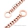 RUMYPET Rose Gold Dog Chain Collar 11mm15mm19mm Stainless Steel Cuban Link Chain Collar for Small Medium Large Dogs11mm12inch