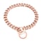 RUMYPET Rose Gold Dog Chain Collar 11mm15mm19mm Stainless Steel Cuban Link Chain Collar for Small Medium Large Dogs15mm12inch