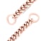 RUMYPET Rose Gold Dog Chain Collar 11mm15mm19mm Stainless Steel Cuban Link Chain Collar for Small Medium Large Dogs15mm12inch