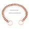 RUMYPET Rose Gold Dog Chain Collar 11mm15mm19mm Stainless Steel Cuban Link Chain Collar for Small Medium Large Dogs15mm12inch
