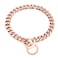 RUMYPET Rose Gold Dog Chain Collar 11mm15mm19mm Stainless Steel Cuban Link Chain Collar for Small Medium Large Dogs15mm12inch