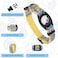 SCENEREAL Airtag Dog Collar for Small Medium Dogs Dog Collar with Durable Airtag Holder Compatible Apple Air Tag AntiLost Adjustable Soft Comfortable Unique Style Yellow M