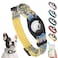 SCENEREAL Airtag Dog Collar for Small Medium Dogs Dog Collar with Durable Airtag Holder Compatible Apple Air Tag AntiLost Adjustable Soft Comfortable Unique Style Yellow M