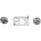Smith & Smith Warren 12 K 9 Letter Collar Brass Rank Insignia Silver Finish Police or Fire Uniform Pin