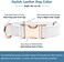 Runwing Soft Leather Dog Collar and Leash 66 Set Stylish Rose Gold Heavy Duty Metal Buckle 4 Adjustable Lengths Leash for Small Medium Large Dogs Comfortable Easy to Clean White XS812