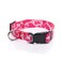 TAIDA Dog Collar Nylon Camouflage Adjustable Collar 1 Inch Wide for Large Medium Dog Red