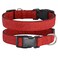 TDTOK Glittering Basic Dog Collar Comfy Durable Dog Collar for Small Medium Large Dogs with EcoFriendly Plastic Buckle Adjustable Stylish Nylon Dog Collars Fit Necks 98224 L Red