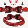Thankspaw Adjustable Bow Tie Christmas Dog Collar Printed Cute Patterns Soft Pet Collars for Small Medium Large Dogs
