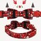 Thankspaw Adjustable Bow Tie Christmas Dog Collar Printed Cute Patterns Soft Pet Collars for Small Medium Large Dogs