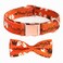 Thankspaw Adjustable Bow Tie Dog Collar Printed Cute Patterns Halloween Soft Pet Collars for Small Medium Large Dogs