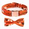 Thankspaw Adjustable Bow Tie Dog Collar Printed Cute Patterns Halloween Soft Pet Collars for Small Medium Large Dogs