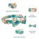 Thankspaw Adjustable Bow Tie Dog Collar Printed Cute Patterns Spring Summer Soft Pet Collars for Small Medium Large Dogs