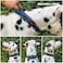 Tuff Pupper Heavy Duty Dog Collar with Handle Ballistic Nylon Heavy Duty Collar Padded Reflective Dog Collar with Adjustable Stainless Steel Hardware Convenient Sizing for All Breeds