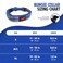 Tuff Pupper Heavy Duty Dog Collar with Handle Ballistic Nylon Heavy Duty Collar Padded Reflective Dog Collar with Adjustable Stainless Steel Hardware Convenient Sizing for All Breeds