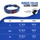 Tuff Pupper Heavy Duty Dog Collar with Handle Ballistic Nylon Heavy Duty Collar Padded Reflective Dog Collar with Adjustable Stainless Steel Hardware Convenient Sizing for All Breeds