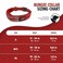 Tuff Pupper Heavy Duty Dog Collar with Handle Ballistic Nylon Heavy Duty Collar Padded Reflective Dog Collar with Adjustable Stainless Steel Hardware Convenient Sizing for All Breeds