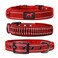 Tuff Pupper Heavy Duty Dog Collar with Handle Ballistic Nylon Heavy Duty Collar Padded Reflective Dog Collar with Adjustable Stainless Steel Hardware Convenient Sizing for All Breeds