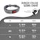 Tuff Pupper Heavy Duty Dog Collar with Handle Ballistic Nylon Heavy Duty Collar Padded Reflective Dog Collar with Adjustable Stainless Steel Hardware Convenient Sizing for All Breeds