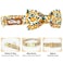 Tunkoo Dog Collar Floral with Elegant Bow Tie Soft Comfy Cotton Adjustable Collar Premium Metal Buckle for Puppy and Cat Small Medium LargeYellow FlowersM