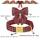 Unique style paws Christmas Dog Collar with Bow Tie Scottish Plaid Puppy Collar for Small Medium Large Dogs as Holiday Autumn Winter GiftsS