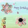 Unique style paws Dog Collar with Flower Adjustable Birthday Dog Collar Flower Pattern Durable Pet Collar for Small Medium Large Dogs
