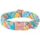 Unique style paws Easter Dog Collar Plastic Buckle Puppy Collar Colorful Plaid Puppy Collars for Small Medium Large Boys Girls Dogs
