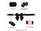 Unique style Unique Style Paws Silk Black Color Adjustable Durable Dog Collar with Bow Wedding Bow Tie for XSmall Puppy and Cats