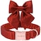 Unique style paws Silk Halloween Dog Collar Adjustable Durable Dog Collar with Bow Holiday Bowtie Collar for XSmall Puppy and Cats