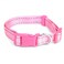 Weebo Pets Adjustable Nylon Dog Collar with HiVisibility Reflective Thread Pink Small