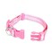 Weebo Pets Adjustable Nylon Dog Collar with HiVisibility Reflective Thread Pink Small