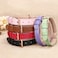 WHIPPY Leather Dog Collar for Small Medium Large Dog Adjustable Soft Breathable Leather Padded Puppy Collar with Alloy Buckle Heavy Duty Waterproof Classic Dog Pet CollarPinkM