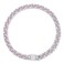 WimuPath SilverPlated Pink Diamond Dog Collar Cuban Style Metal Chain with Secure Buckle Luxury Durable Collar for SmallMediumLarge Dogs Puppies