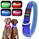 YFbrite Light up Dog Collar USB Rechargeable LED Puppy Collar Super Bright Adjustable Glowing Dog Lights for Night Walking Blue Large