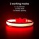 YFbrite Light up Dog Collar USB Rechargeable LED Puppy Collar Super Bright Adjustable Glowing Dog Lights for Night Walking Red Medium