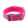 Yunleparks Reflective Dog Collar Heavy Duty Tactical with Control Handle and Metal Buckle for Dog TrainingXLPink