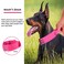 Yunleparks Reflective Dog Collar Heavy Duty Tactical with Control Handle and Metal Buckle for Dog TrainingXLPink