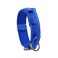 Yunleparks Tactical Dog Collar with Heavy Duty Metal Buckle and Control Handle for Medium Large Dogs TrainingBright Blue Large