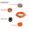Yunleparks Tactical Dog Collar with Heavy Duty Metal Buckle and Control Handle for Medium Large Dogs TrainingOrange XLarge
