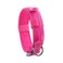 Yunleparks Tactical Dog Collar with Heavy Duty Metal Buckle and Control Handle for Medium Large Dogs TrainingPink Medium