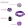Yunleparks Tactical Dog Collar with Heavy Duty Metal Buckle and Control Handle for Medium Large Dogs TrainingPurple Medium