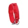 Yunleparks Tactical Dog Collar with Heavy Duty Metal Buckle and Control Handle for Medium Large Dogs TrainingRed Large