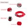 Yunleparks Tactical Dog Collar with Heavy Duty Metal Buckle and Control Handle for Medium Large Dogs TrainingRed Medium