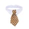 ZTON Bowtie for Little Puppy Handcrafted Adjustable Formal Collar Neck Tie for Dogs Cats S Coffee Star
