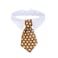 ZTON Bowtie for Little Puppy Handcrafted Adjustable Formal Collar Neck Tie for Dogs Cats S Coffee Star