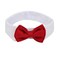 ZTON Handcrafted Adjustable Formal Pet Bowtie Collar Neck Tie for Dogs Cats L Red