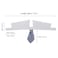 ZTON Pet Bowtie Handcrafted Adjustable Formal Collar Neck Tie for Dogs Cats L Blue Stripe