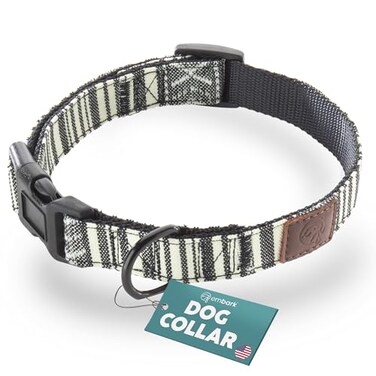 Embark Pets Embark Adventure Medium Dog Collar Stylish Durable Nylon Adjustable Comfortable Strong Buckle