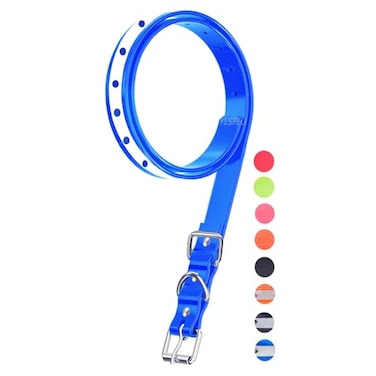 ETPET Dog Collar Strap for Most of Electronic Training Shock Collar ReceiversAdjustable Durable Waterproof Odorless 34 Inch Collar Replacement for Barking FencePet TPU Collar Strap