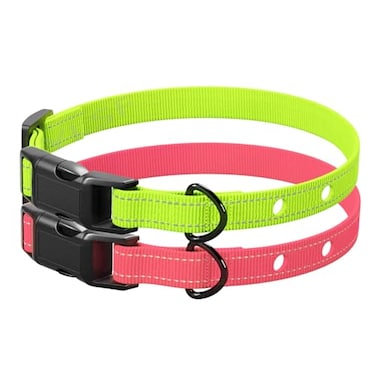 ETPET Dog Nylon Collar Strap with 2 Holes for Electronic Fence Training Barking Collar Receivers34 Inch Replacement StrapCompatible with Nearly All Brands and Models of Electric Collars